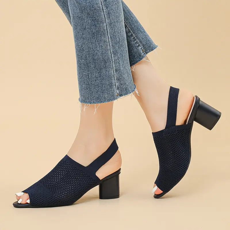 Breathable mesh open-toe thick-soled sandals