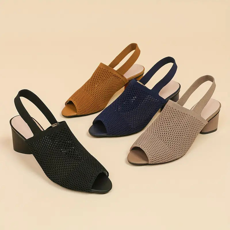Breathable mesh open-toe thick-soled sandals