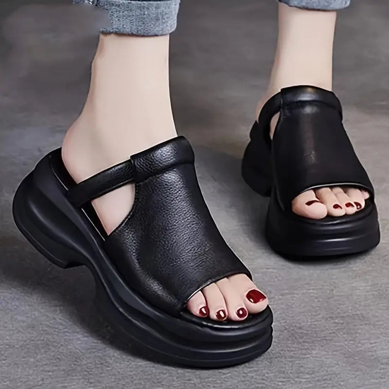Lady's platform sandals