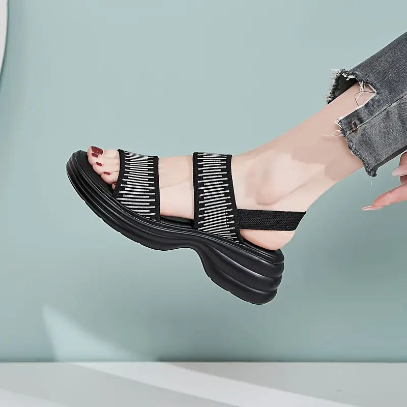 High-heeled sandals