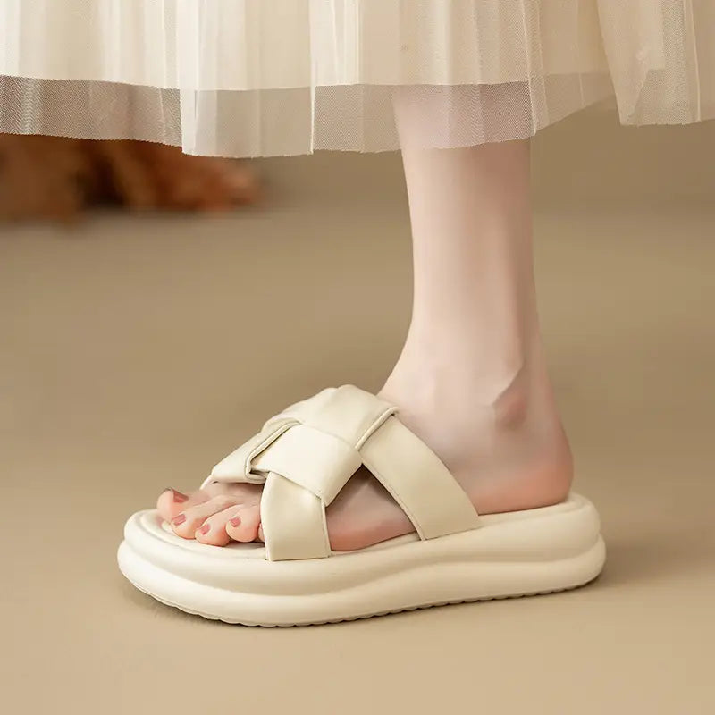 Japanese and Korean style platform sandals