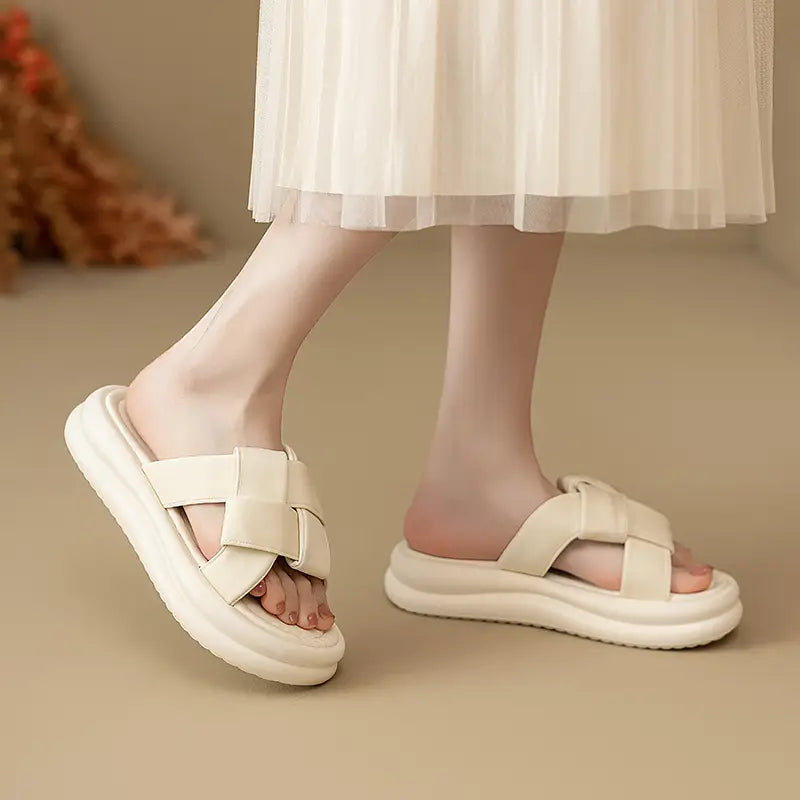 Japanese and Korean style platform sandals