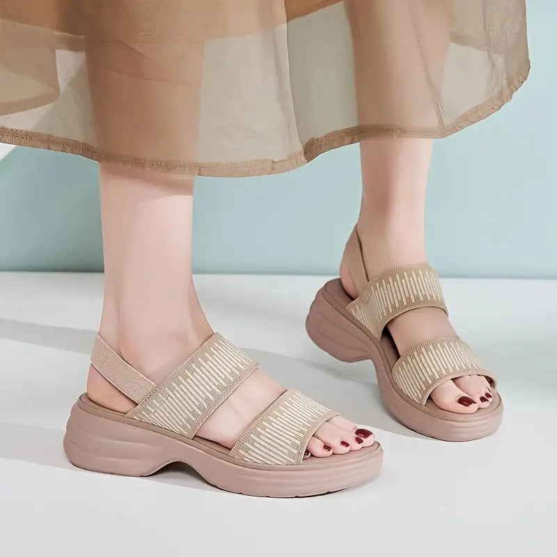 High-heeled sandals